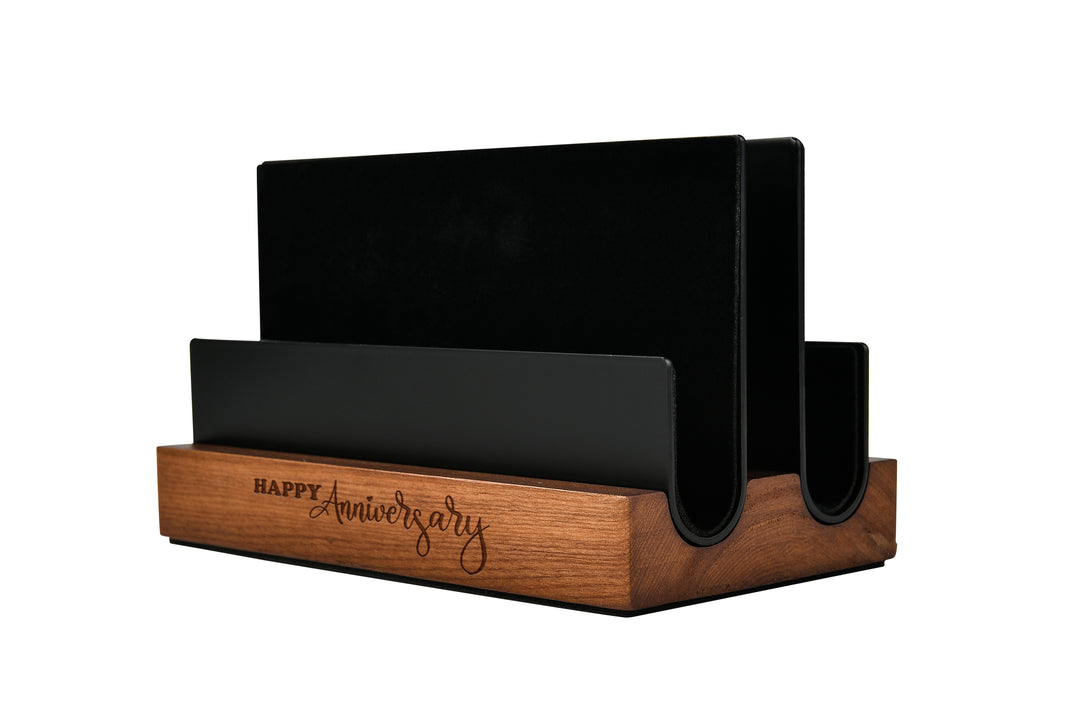 AquaNest Vertical Laptop Stand for Desk, Docking Station