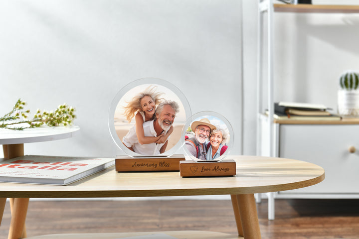 Oceanique Personalized Round Acrylic Photo Block