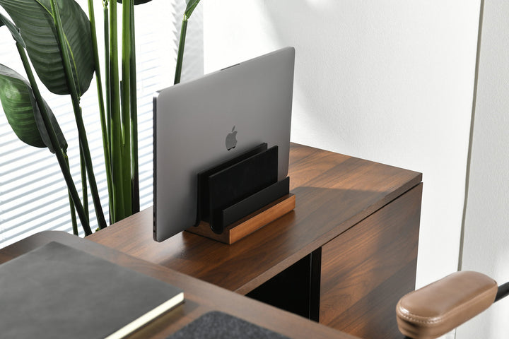 AquaNest Vertical Laptop Stand for Desk, Docking Station